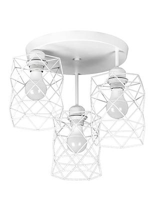 Люстра припотолочная в стиле лофт 756hpr105f-3 wh+wh (300)