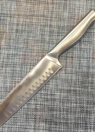 Нож кухонный с металлической ручкой 33,5см