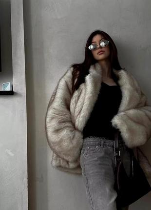 Шуба штучна як zara шикарна екошубка