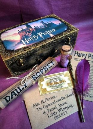 Скринька гаррі поттер. сундук harry potter. подарунок на день народження
