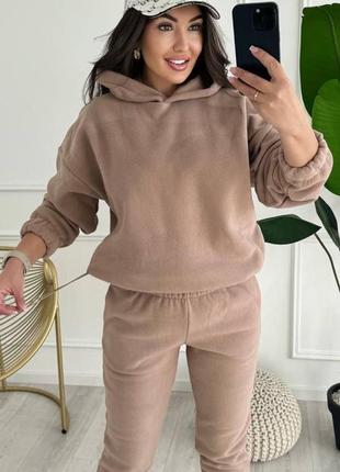 Теплый стильный костюм турецкий флис2 фото