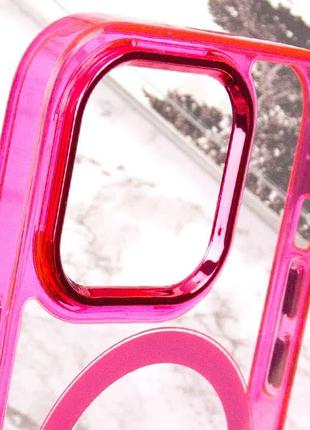 Чехол tpu iris with magsafe для apple iphone 13 pro max (6.7") малиновый | crimson 7