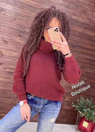 Шикарный свитер с воротником