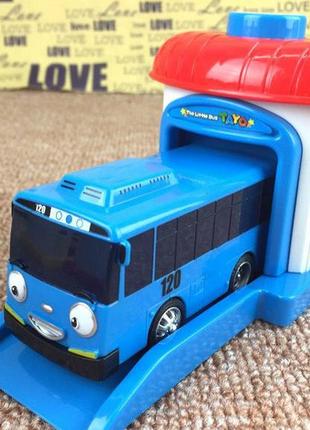 Игровой набор 4 автобуса. автобусы с глазами. игрушечный автобус тайо7 фото