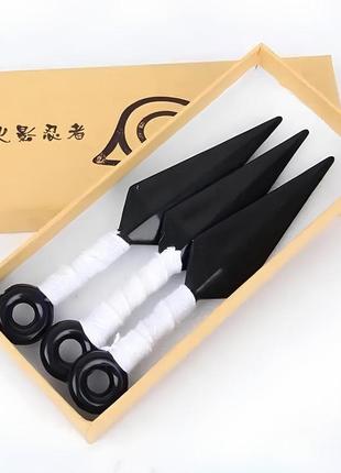 Пластиковые игрушечные японские кунаi kunai. кунай наруто узумаки. белые кунаи наруто