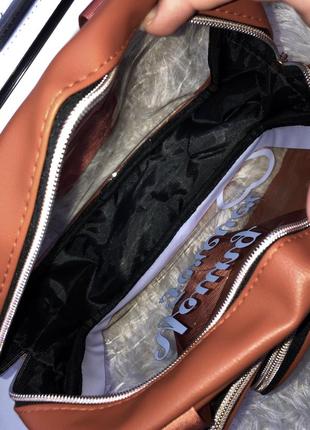 Набір косметичок 3 шт штук косметичка прозора велика містка з ручками з екошкіри штучної шкіри сумка для косметики4 фото