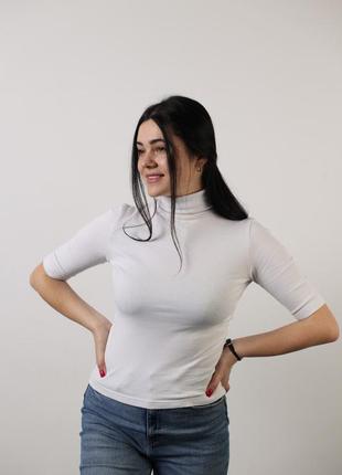 Универсальный гольф, базовый гольф, гольф белый, гольф женский