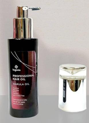 Профессиональное масло для волос bogenia professional marula oil 60 мл