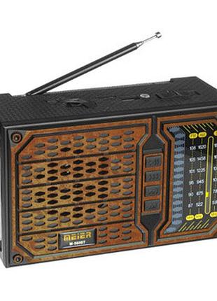 Портативний акумуляторний радіоприймач meier m-560bt ретро радіо am/fm/sw