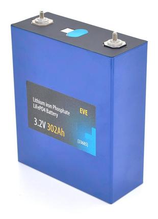 Ячейка eve 3.2v 302ah для сборки lifepo4 аккумулятора, (173х72х207(220)) мм q4