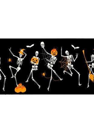 Коврик 300*800 тканевой skeletons с боковой прошивкой, толщина 3 мм, пакет