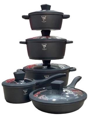 Набір каструль top kitchen тк00050 (10 предметів)