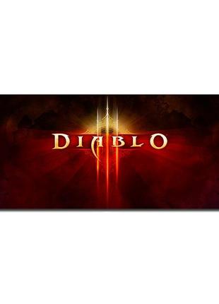 Коврик 400*900 тканевой "diablo6" с боковой прошивкой, толщина 2 мм, пакет