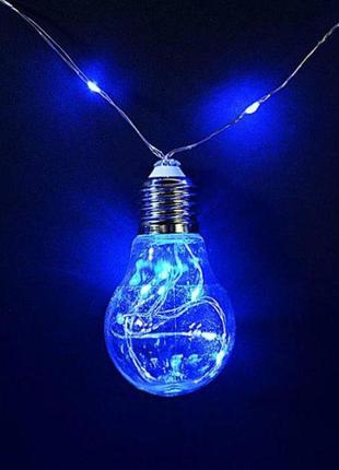 Гірлянда едісона (гірлянда з лампочок) 75 led 2.5m, синій, 220 v, rd-9009