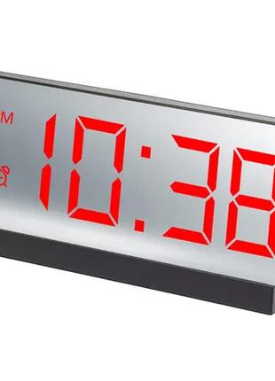 Годинник мережний vst-897-1 червоний температура usb