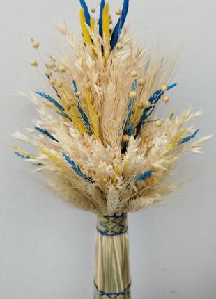 Дідух з колосків сухоцвітів різдвяний сніп пшеничний