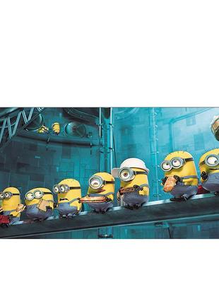 Коврик 300*800 тканевой minions с боковой прошивкой, толщина 3 мм, пакет