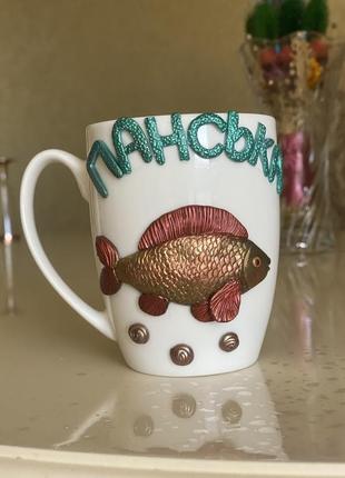 Чашка из полимерной глины
