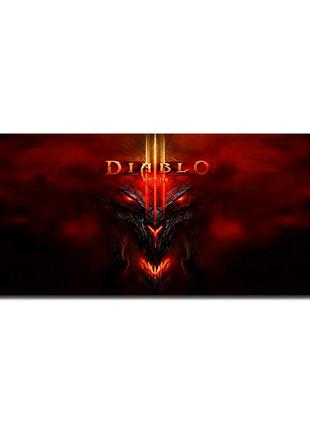 Коврик 400*900 тканевой "diablo7" с боковой прошивкой, толщина 2 мм, пакет