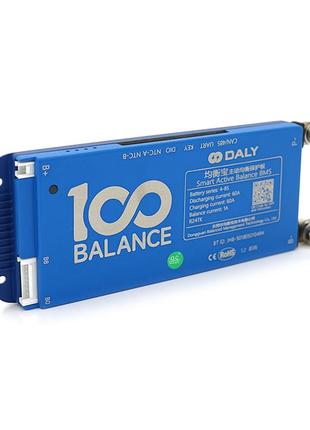 Universal bms smart плата daly lifepo4 4-8s 60a з bluetooth + can + активний балансир 1a