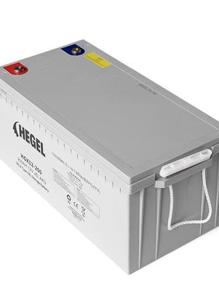 Аккумуляторная батарея hegel gel 200-12 12v 200ah ( 522 x 238 x 223mm), 57kg