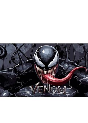 Коврик 300*800 тканевой venom с боковой прошивкой, толщина 3 мм, black, пакет