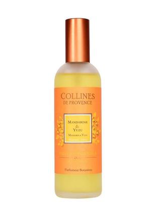 Mandarin & yuzu (мандарин и юдзу) интеьерные духи - спрей от collines de provence, 100 мл