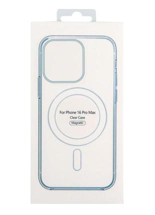 Чехол tpu clear case with magsafe для iphone 16 pro max 5