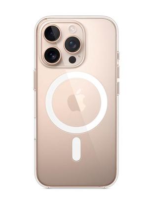 Чехол tpu clear case with magsafe для iphone 16 pro max 2