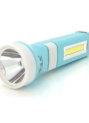 Фонарь ручной liuhong lh-910, 2led, ewh, 1w, с боковым светодиодом, встроенный акб/900mah, встроенная solar,
