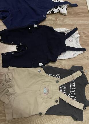 Летний набор на мальчика 3-6 м 68 р