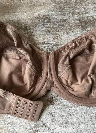 Бюстгальтер без поролона большого размера коричневый