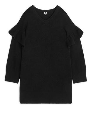 Сукня оверсайз arket ruffle detail knitted dress / xs/s