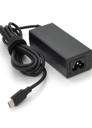 Блок питания merlion для ноутбука hp 45w штекер type-c, длина 0,9м + кабель питания