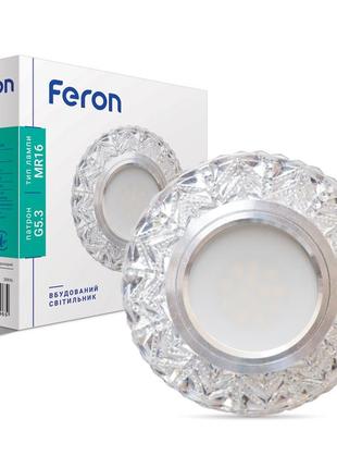 Встраиваемый светильник feron 7031 с led подсветкой