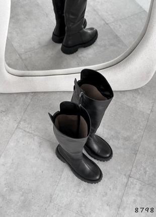 Чоботи жіночі шкіряні зимові