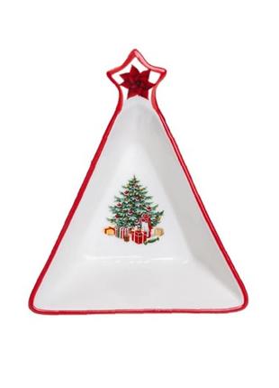 Салатниця christmas новорічна святкова фігурна 14,5*12 см4 фото