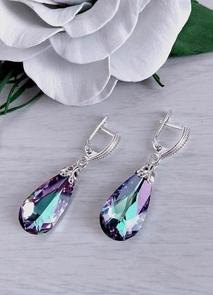 Swarovski длинные серьги