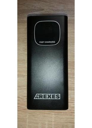 Power bank arexes 20000 mah (fast charging) з дисплеєм у металі