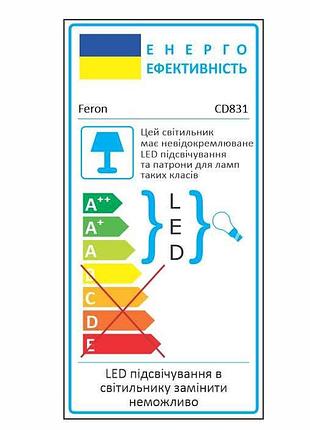 Встраиваемый светильник feron cd831 с led подсветкой3 фото