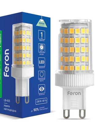 Світлодіодна лампа feron lb-435 7вт g9 4000k