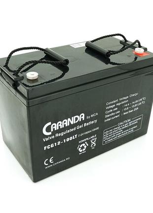 Акумуляторна батарея mca fcg12-100lt gel 12 v 100 ah (331 x 174 x 214), 30,7 kg