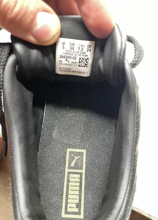 Круті шкіряні кросівки puma на платформі8 фото