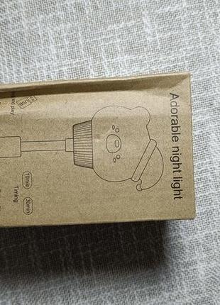 Светодиодный детский usb-ночник мультяшная ночная лампа мишка.4 фото
