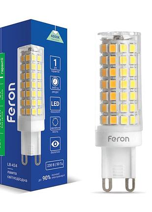 Світлодіодна лампа feron lb-434 6вт g9 4000k