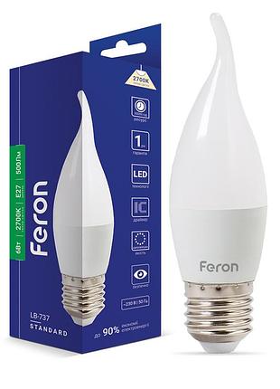 Світлодіодна лампа feron lb-737 6w e27 2700k