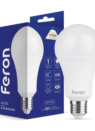 Світлодіодна лампа feron lb-702 12 w e27 2700 k
