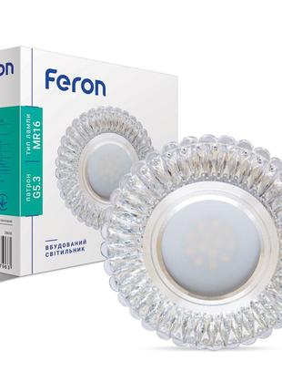 Встраиваемый светильник feron 7314 с led подсветкой