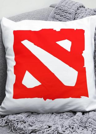 Декоративна подушка плюшева подарунок з принтом dota 2 дота