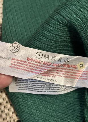 Гольф зеленый в рубчик, гольф женский, водолазка4 фото